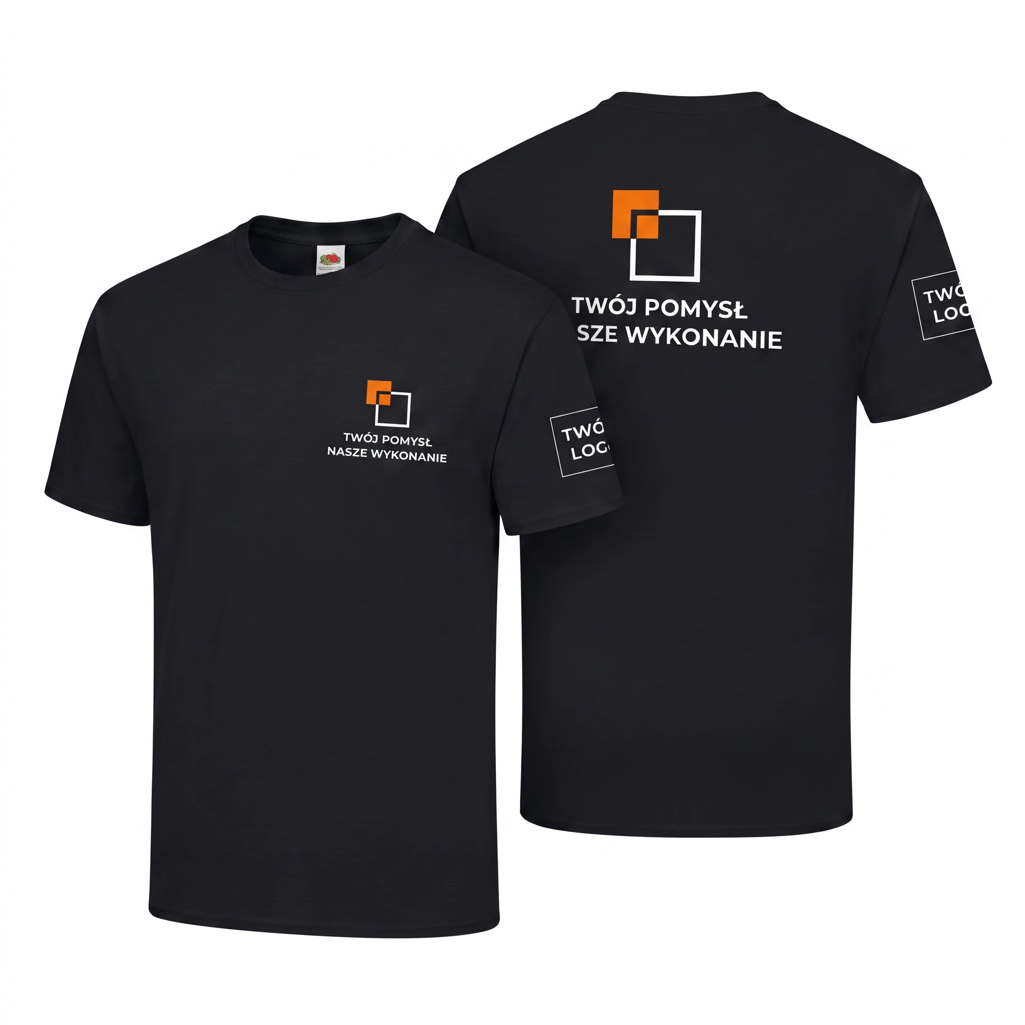 614220-BLACK-MALE_1-1.webp Koszulka T-Shirt Premium Czarna męska 100% bawełna - obrazek 1