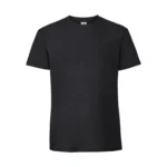 Koszulka T-Shirt Premium Czarna męska 100% bawełna - obrazek 2