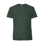 Koszulka T-Shirt Premium Butelkowa zieleń męska 100% bawełna - obrazek 2