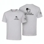 Koszulka T-Shirt Premium Szary melanż męska 100% bawełna