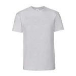 Koszulka T-Shirt Premium Szary melanż męska 100% bawełna - obrazek 2