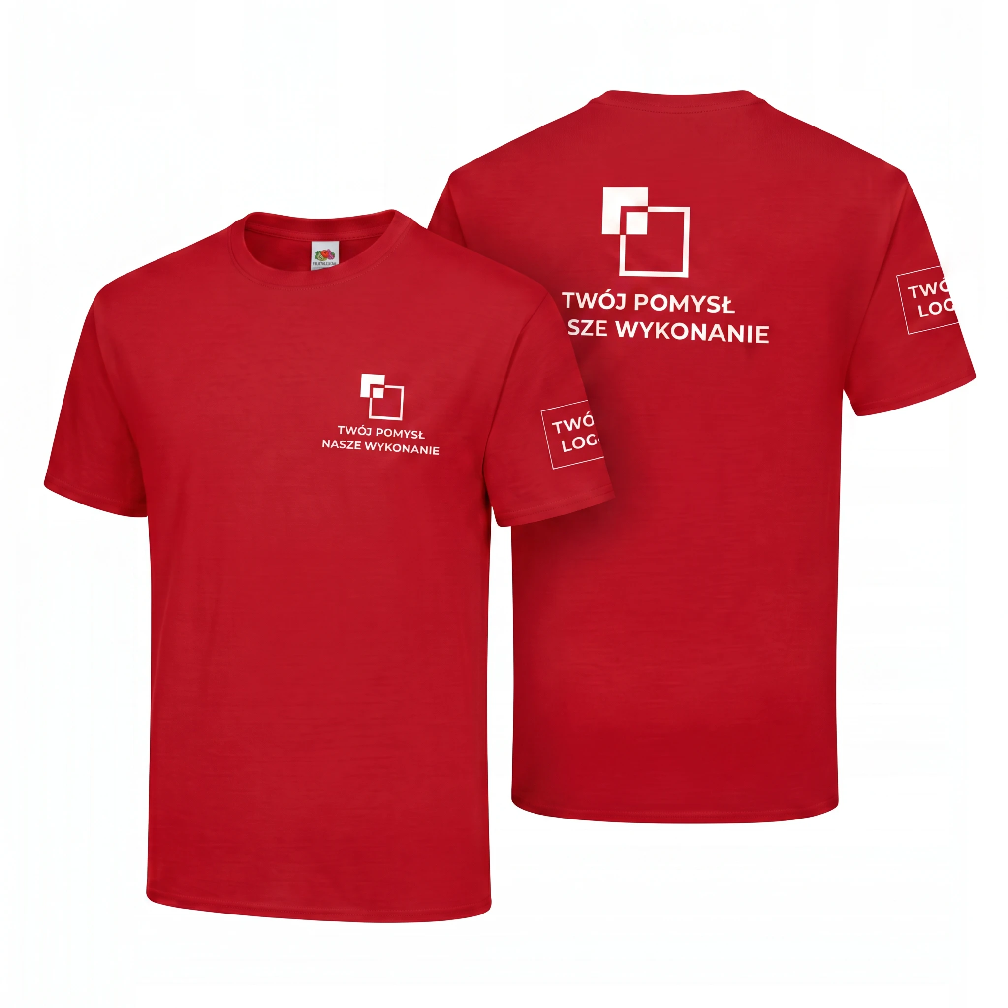 614220-RED-MALE_1-1.webp Koszulka T-Shirt Premium Czerwona męska 100% bawełna - obrazek 1