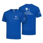 Koszulka T-Shirt Premium Niebieska męska 100% bawełna
