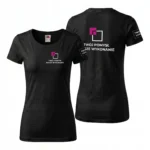Koszulka T-Shirt Premium Czarna damska 100% bawełna