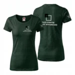 Koszulka T-Shirt Premium Butelkowa zieleń damska 100% bawełna