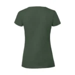 Koszulka T-Shirt Premium Butelkowa zieleń damska 100% bawełna - obrazek 3