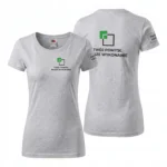 Koszulka T-Shirt Premium Szary melanż damska 100% bawełna