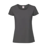 Koszulka T-Shirt Premium Jasny Grafit damska 100% bawełna - obrazek 2