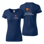 Koszulka T-Shirt Premium Granatowa damska 100% bawełna