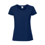 Koszulka T-Shirt Premium Granatowa damska 100% bawełna - obrazek 2