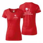 Koszulka T-Shirt Premium Czerwona damska 100% bawełna
