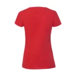 Koszulka T-Shirt Premium Czerwona damska 100% bawełna - obrazek 3