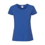 Koszulka T-Shirt Premium Niebieska damska 100% bawełna - obrazek 2