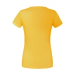 Koszulka T-Shirt Premium Żółta damska 100% bawełna - obrazek 3