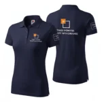 Koszulka Polo Premium Granatowa Navy Blue damska 100% bawełna