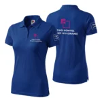 Koszulka Polo Premium Niebieska Royal Blue damska 100% bawełna