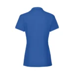 Koszulka Polo Premium Niebieska Royal Blue damska 100% bawełna - obrazek 3