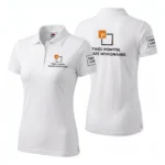 Koszulka Polo Premium Biała damska 100% bawełna