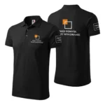 Koszulka Polo Premium Czarna męska 100% bawełna