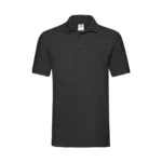 Koszulka Polo Premium Czarna męska 100% bawełna - obrazek 2
