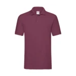 Koszulka Polo Premium Bordowa męska 100% bawełna - obrazek 2