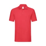 Koszulka Polo Premium Czerwona męska 100% bawełna - obrazek 2