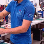 Koszulka Polo Premium Niebieska Royal Blue męska 100% bawełna - obrazek 4