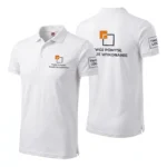 Koszulka Polo Premium Biała męska 100% bawełna