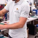 Koszulka Polo Premium Biała męska 100% bawełna - obrazek 4