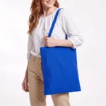 Torba bawełniana Eco 140g Niebieska - obrazek 2