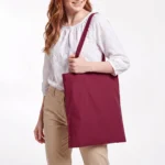 Torba bawełniana Eco 140g Bordowa - obrazek 2