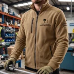 Bluza polar premium wzmocniony Beżowy Coyote męski - obrazek 4