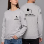 Bluza longsleeve Szara unisex - obrazek 4