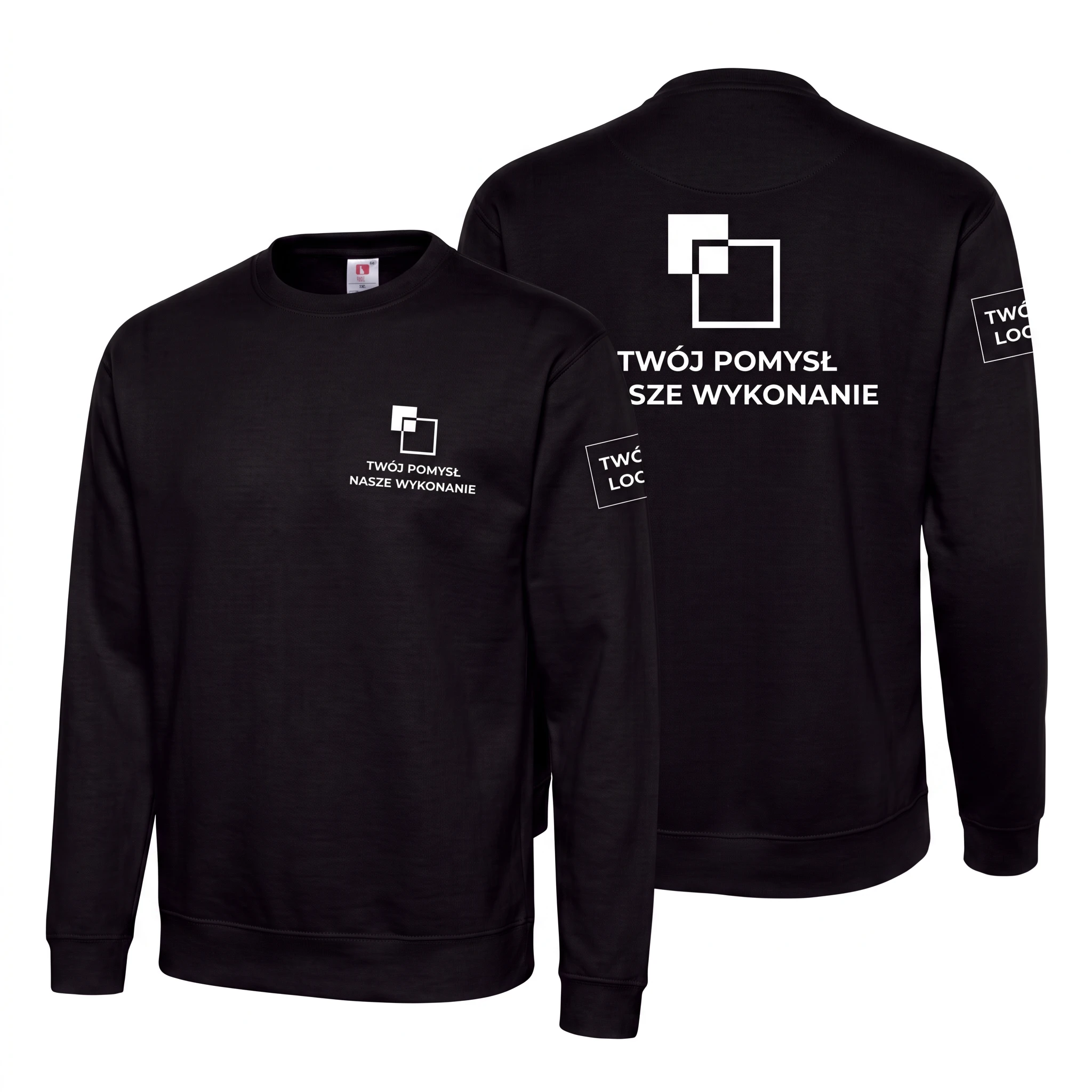 JTSWCR-BLACK-UNISEX_1-1.webp Bluza longsleeve Czarna unisex - obrazek 1