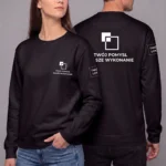 Bluza longsleeve Czarna unisex - obrazek 4