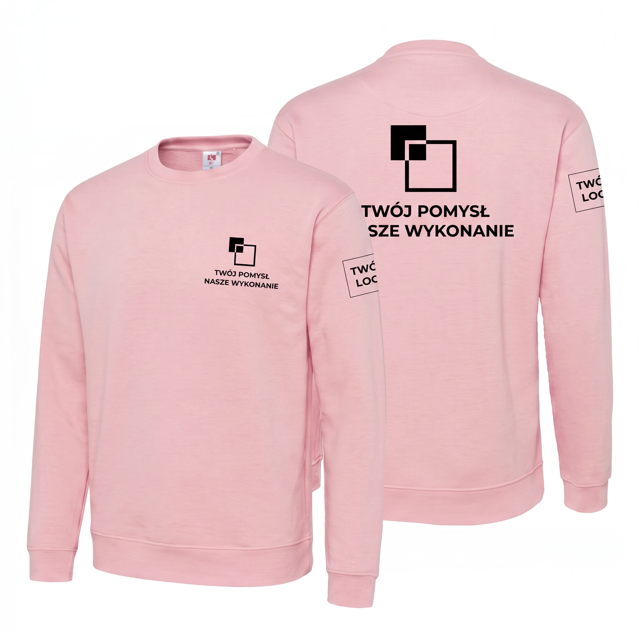 JTSWCR-PINK-UNISEX_1-1.webp Bluza longsleeve Różowa unisex - obrazek 1