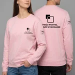 Bluza longsleeve Różowa unisex - obrazek 4
