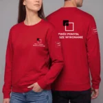 Bluza longsleeve Czerwona unisex - obrazek 4