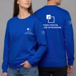 Bluza longsleeve Niebieska unisex - obrazek 4