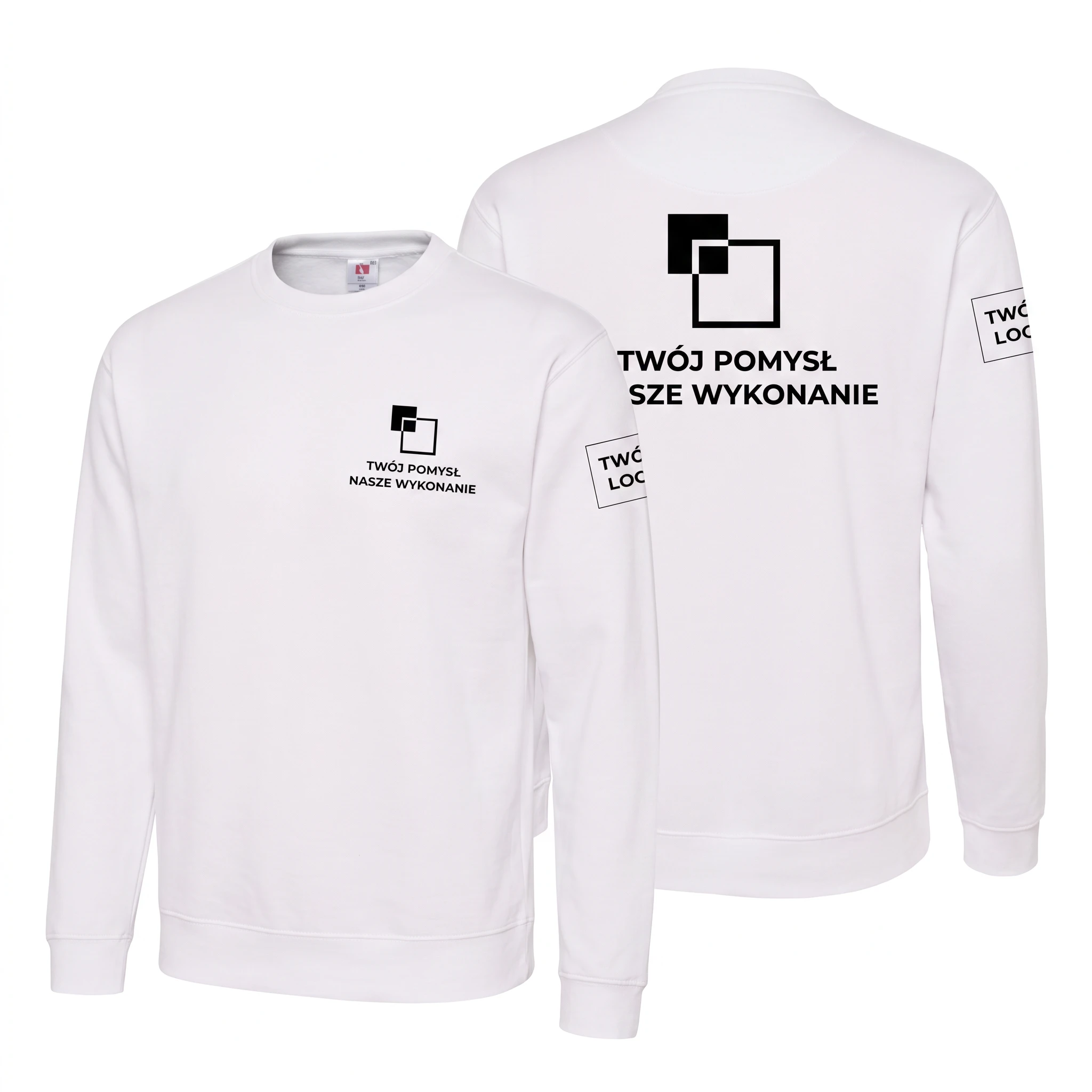 JTSWCR-WHITE-UNISEX_1-1.webp Bluza longsleeve Biała unisex - obrazek 1