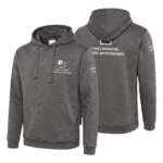 Bluza męska z kapturem Szary melanż