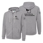 Bluza męska z kapturem suwak Szary melanż