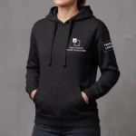 Bluza damska z kapturem Czarna - obrazek 4