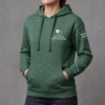 Bluza damska z kapturem Butelkowa zieleń - obrazek 4
