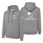 Bluza damska z kapturem Szary melanż
