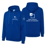 Bluza damska z kapturem Niebieska