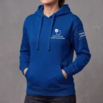 Bluza damska z kapturem Niebieska - obrazek 4