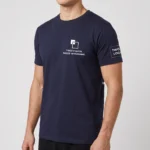 Koszulka T-Shirt męski Granatowy 100% bawełna - obrazek 4