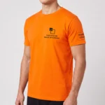 Koszulka T-Shirt męski Pomarańczowy 100% bawełna - obrazek 4