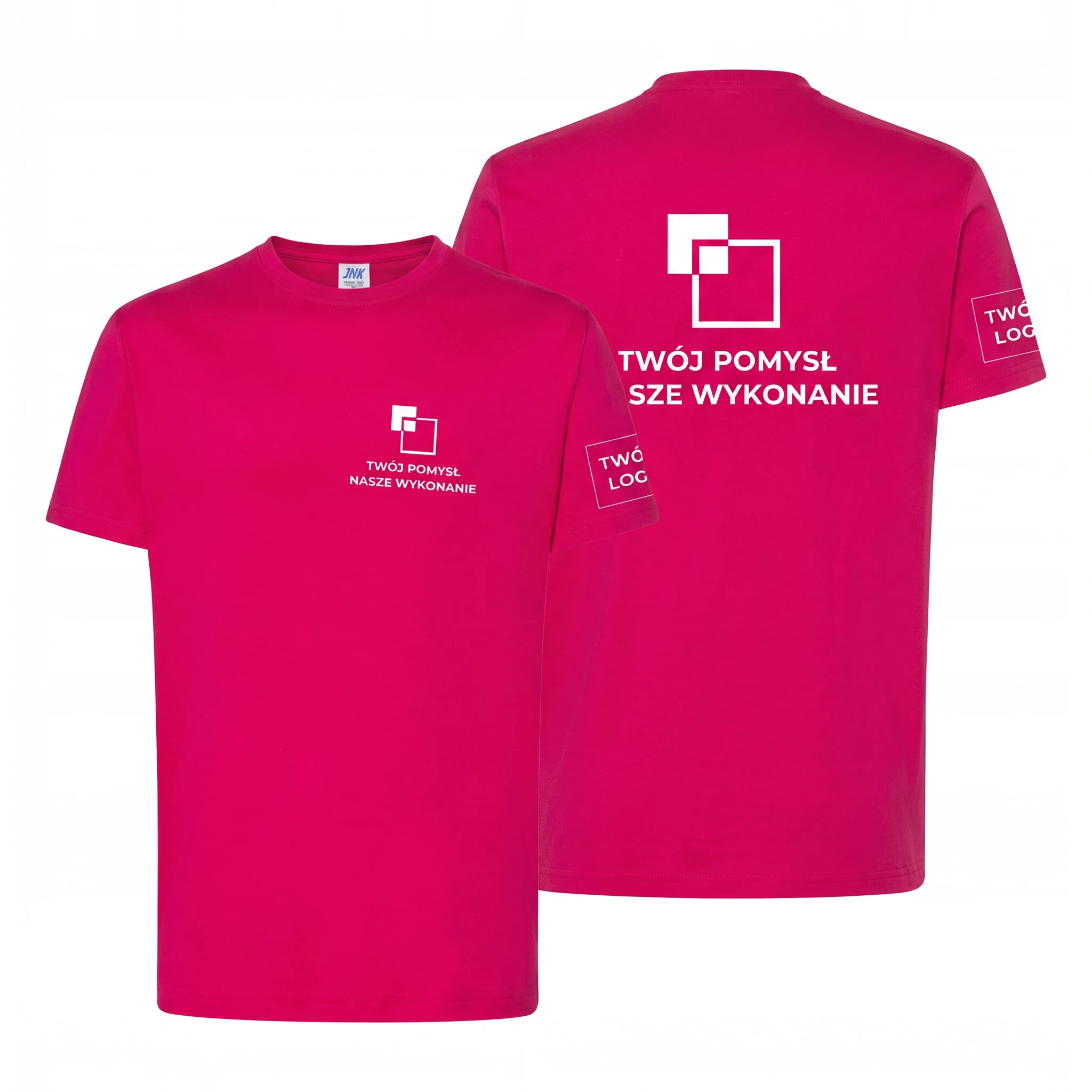 TSRA190-RASPBERRY-MALE_1-1.webp Koszulka T-Shirt męski Malinowy 100% bawełna - obrazek 1